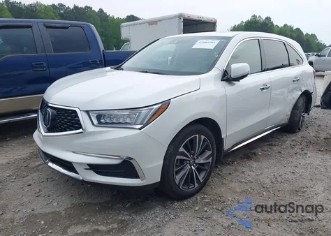 2020 Acura Mdx Technology Package из США, поврежденный, VIN 5J8YD4H59LL006527